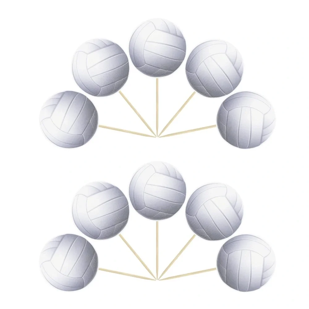 Volleyball Cupcake Toppers, 36 ct